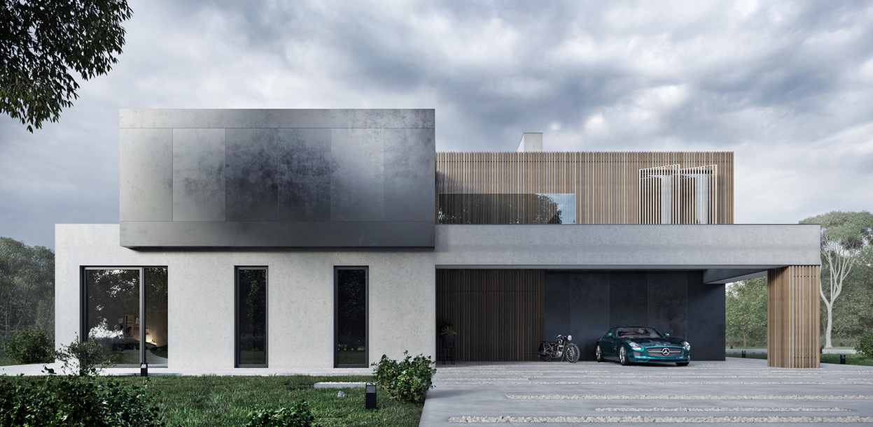 Maison préfabriquée en acier 290 m2 - 2 étages - 5 chambres ou 4 chambres + bureau - ISK270_2