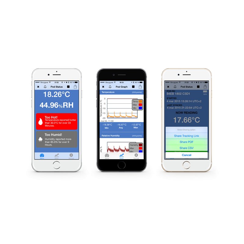 POD Verigo - Enregistreur de température Bluetooth avec stockage cloud privé et sécurisé_2