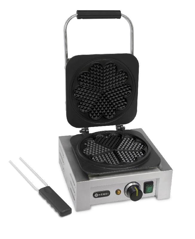 Gaufrier électrique Coeur 2200W HENDI_2