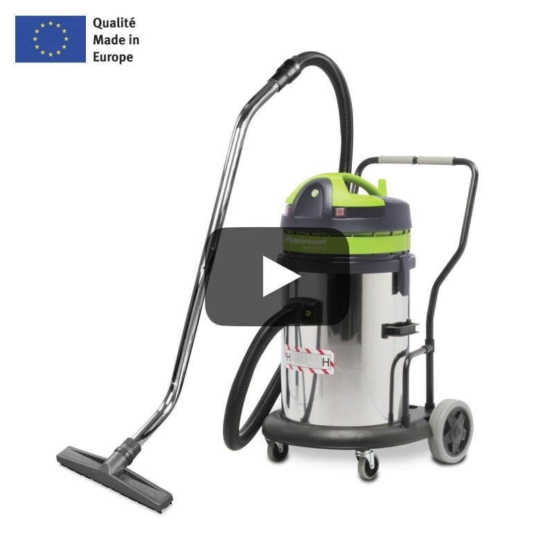 Aspirateur d'atelier Cleancraft dryCAT 262 ICT Classe H - 7002255 - 62L - 2 moteurs - Cuve en acier inoxydable_2