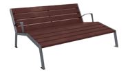 Banc urbain en plastique recyclé - Silaos - esthétique et durable_2