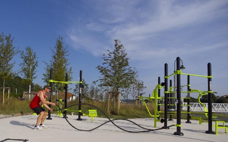 Battle Rope 9m pour Cross Training en plein air - Gamme Street Workout DAMAPRO_2