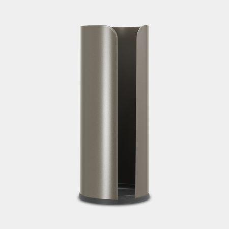 Distributeur de papier hygiénique ReNew Platinum - Brabantia UGS280542 - acier - 3 rouleaux - design minimaliste pour une hygiène parfaite_2