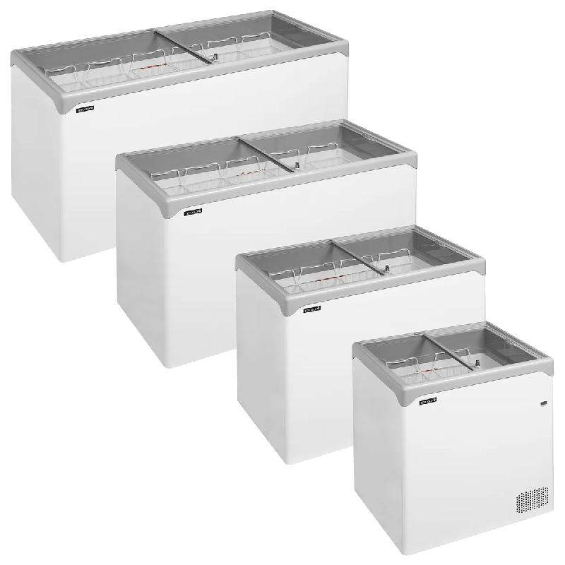Congélateur vitré de crème glacée NIC301SC (288 / 218) blanc TEFCOLD_2