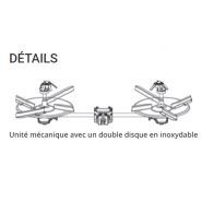 Doble Disk S - Distributeur d'engrais Niubo - Largeur de travail 28 m - Épandage double disque en acier inoxydable_2