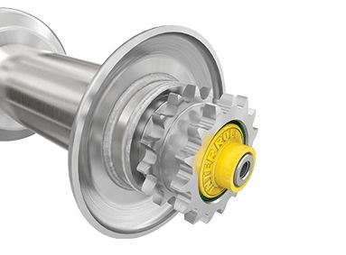 Système de rouleaux avec pignons en acier soudés