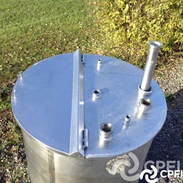 Bac de lancement 350 l - bnc008 - INOX 304 - Hauteur 1400mm - Diamètre 850mm_2