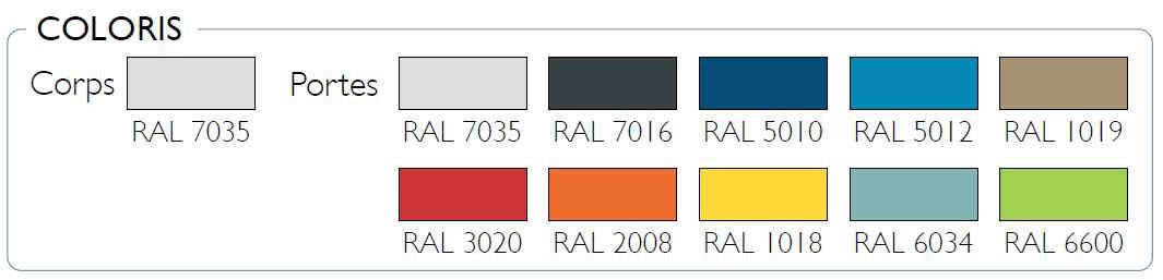 Casier modulaire individuel - Vestiaire multicases personnalisable avec multiples coloris et options de fermeture_2