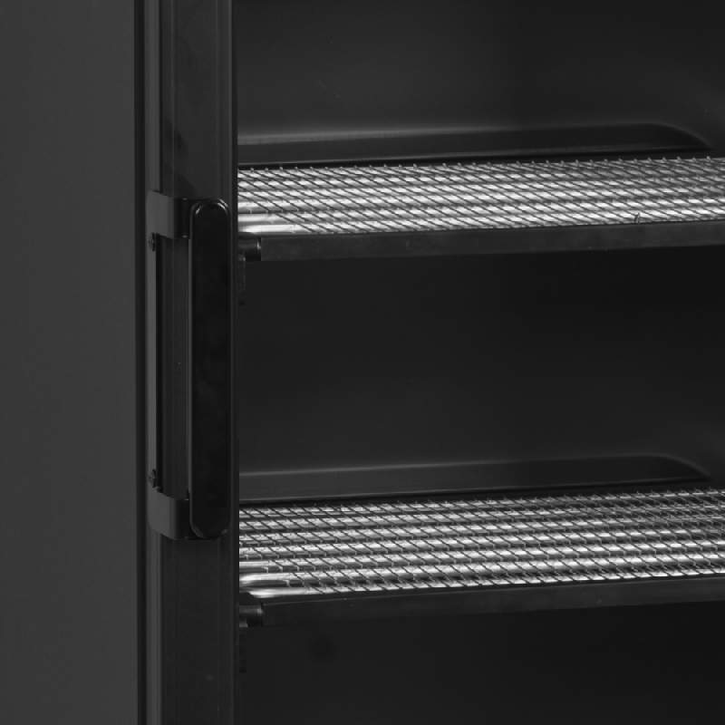 Congélateur vertical de vitrine Statique Noir avec Canopée lumineux L.595mm 270L 570W TEFCOLD_2
