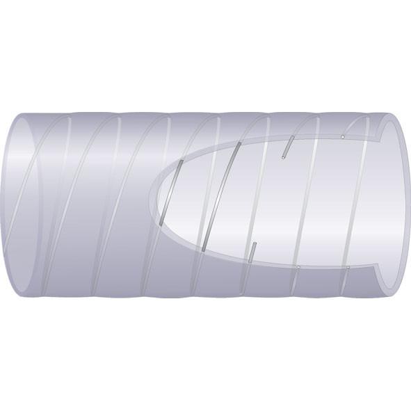 Tuyau Spire Acier - Couronne de 30 m, Transparent, 45 mm_2