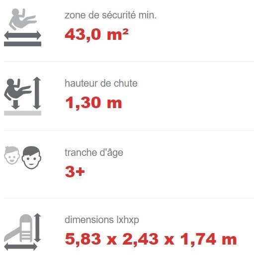 Balançoire triple en acier inoxydable conforme EN1176 - Sièges confortables et siège nid - Référence BT13072_2