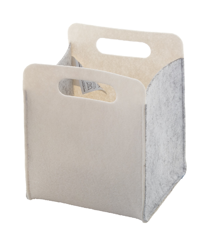 Organisateur de bureau en feutrine RPET - impression quadri, poignées découpées, label RPET_2