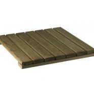 Caillebotis - lames de terrasses FP BOIS - largeur 500 à 1000 mm - pin maritime rainuré et chanfreiné_2