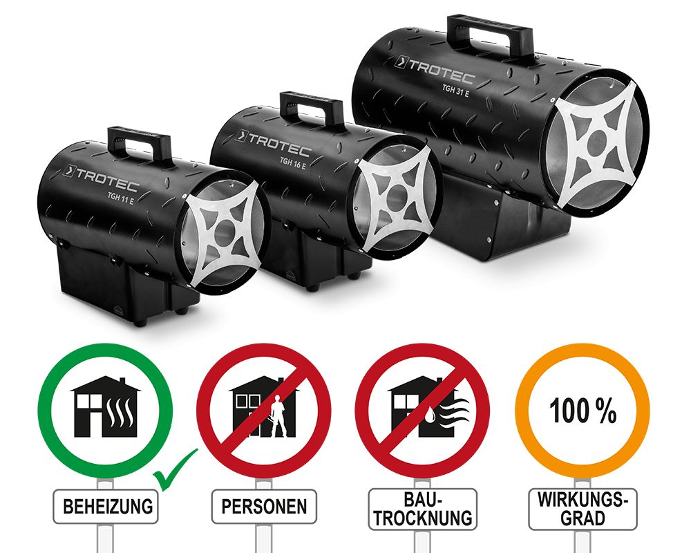 TGH-16E - Chauffage soufflant au gaz 15 kW - Trotec - Compact et performant_2
