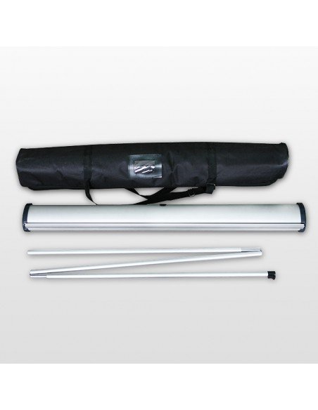 Roll up anti-choc 85x200cm - Enrouleur aluminium avec bâche 500gr M1 ou PVC dos gris - IE-ROLL-AC_2