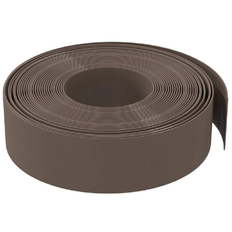 Vidaxl bordures de jardin 5 pcs marron 10 m 15 cm polyéthylène 3155451_2