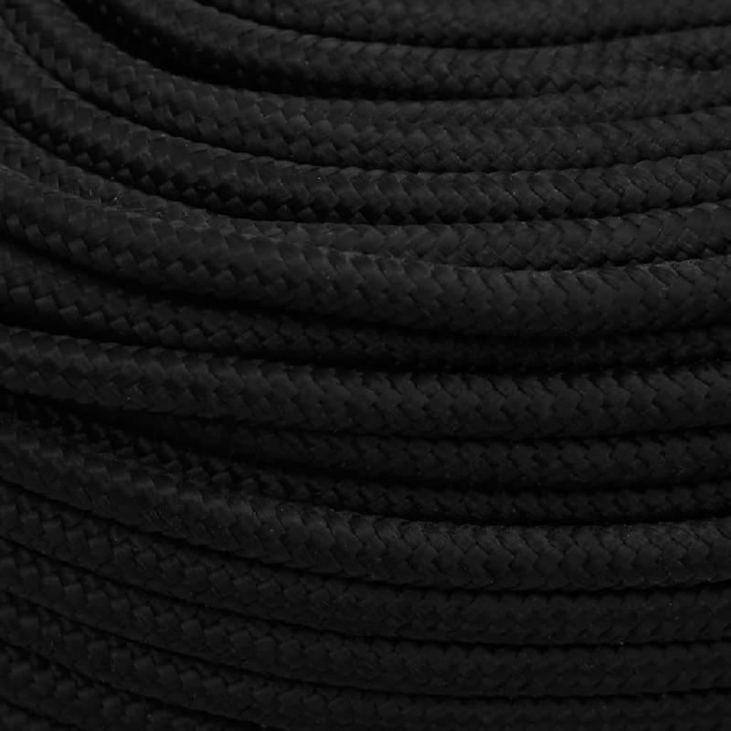 Vidaxl corde de travail noir 8 mm 25 m polyester 152817_2