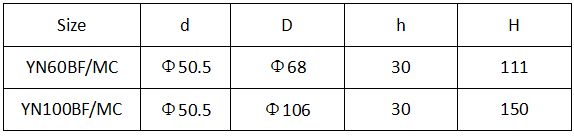 Yn100bf/mc - manomètres à membrane en acier inoxydable 304 - Xiangshan Wenhan Fluid Equipment Co., Ltd._2