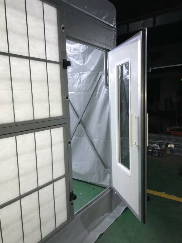 Cabine de peinture mobile Mecatelier - pour jantes ou pièces automobiles - solution sur mesure avec ventilation puissante_2
