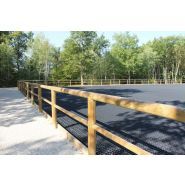 Clôture de carrière - Horse Stop Optisafe - 2 lices, 1m20 - Pin sylvestre traité classe IV - Ref. C5180-2_2