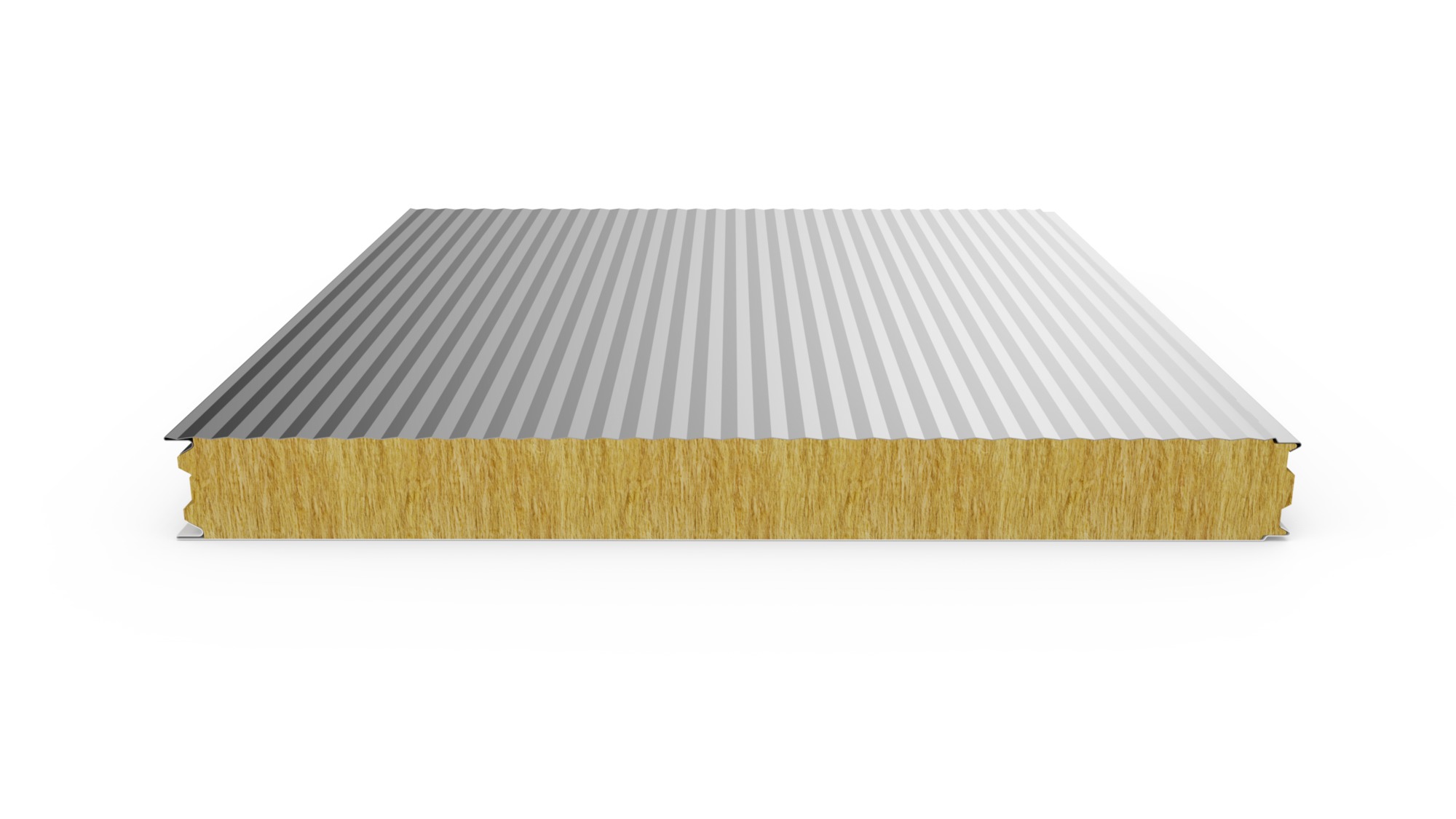 Panneau en acier prélaqué avec isolation thermique et réaction au feu A2-s1,d0