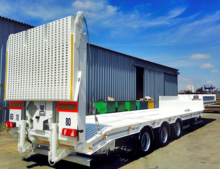 Semi remorque porte container 38t