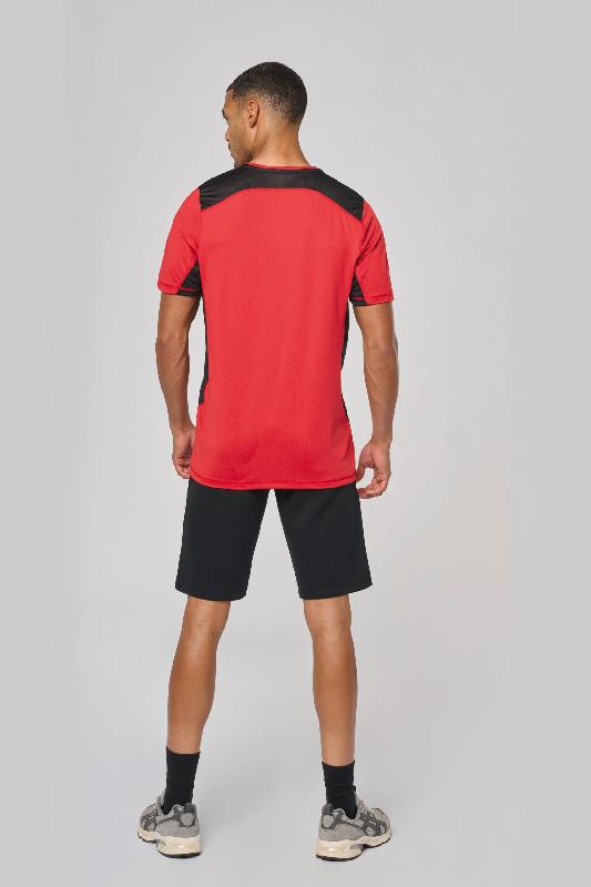 T-shirt de sport bicolore unisexe - Réf: PA478 - PROACT - Matière souple pour multisports_2