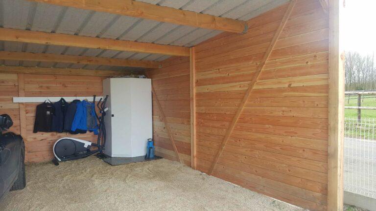 Abri voiture 36 m² en bois Douglas - GAR007 - LCI Cheval - Toiture bac acier anti-condensation_2