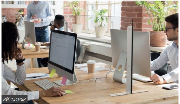 Cloison de protection en plexiglass - mobile VIALUX° - 3 tailles disponibles - PMMA 4mm ou 2mm_2