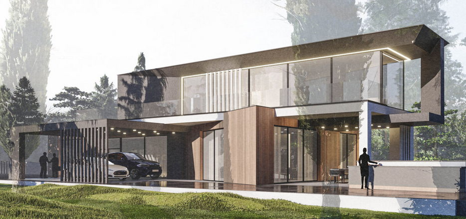 Maison préfabriquée en acier 380 m2 - 2 étages - 6 chambres ou 5 chambres et un bureau - ISKVILLA3_2