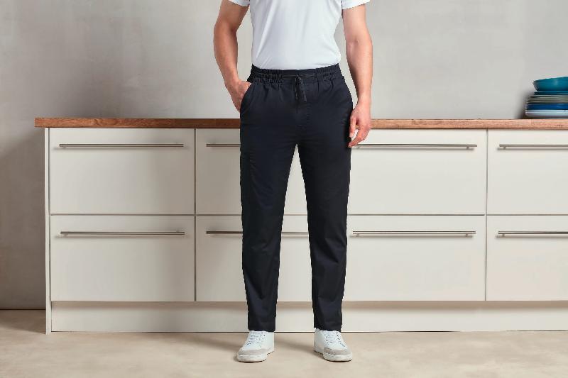 Pantalon de cuisine cargo recyclé Chef - Réf : PR557 - Premier - 65% polyester recyclé, 35% coton, bas fuselé_2