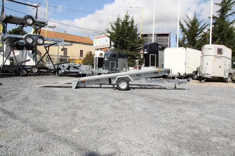 Remorque porte voiture - Humbaur 4101 FTK 153520 - basculement assisté, PTC 1500 KG, rampes antidérapantes_2