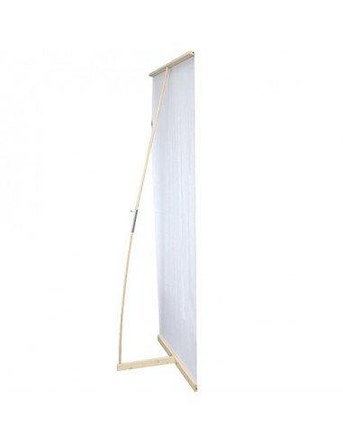 Bannière en L - Structure en bois ultra légère 80x190 - Référence: PE-LBAN-BOIS_2