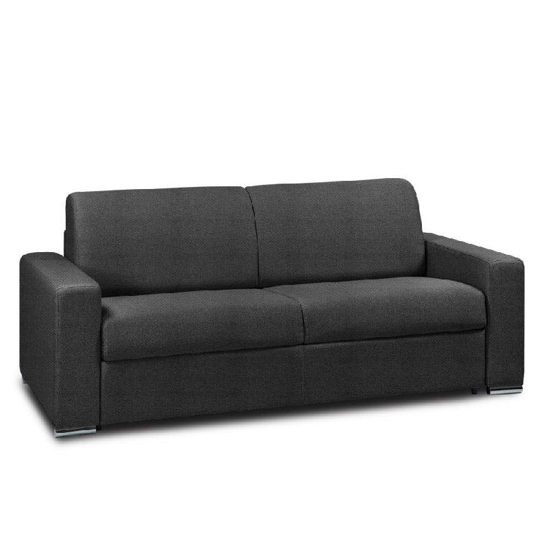 Canapé lit 4 places Dreamer - Convertible express avec matelas Queen Size 160x197x16 cm - Tissu NEO gris anthracite_2