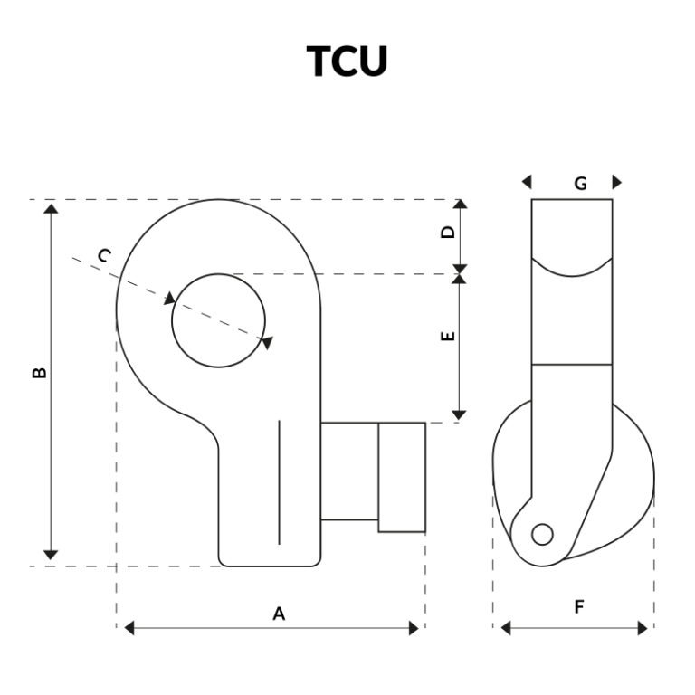 Crochet container TCO et TCU marque YALE - REF : 45100_2