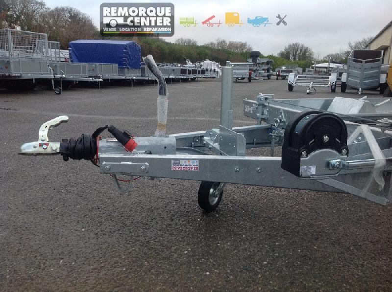 Porte voiture LIDER avec petites rampes - 1 essieu - PTAC 1600 kg - 361 x 185 cm - Référence 34632_2