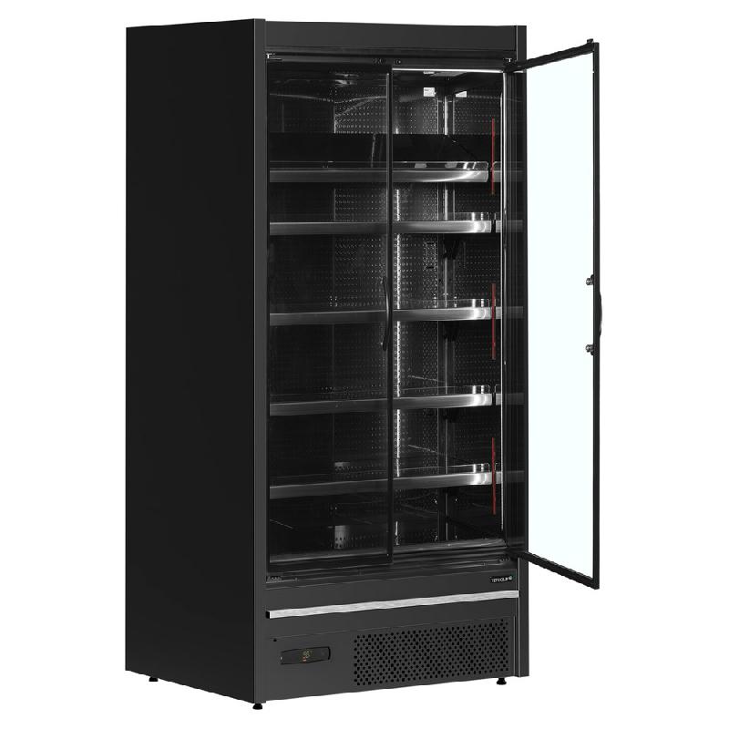Vitrine réfrigérée 2 portes - 555L - Noir | Tefcold - MDCA937HB_2