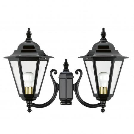 Luminaire pour mât 2 bras - Elite 6 IP43 E27 2x70W noir - DOPO_2