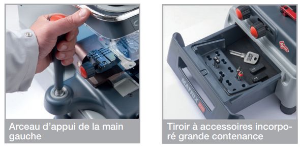 Matrix Evo  machine à clé à points et laser - Poids 24,6 kg - Silca SAS_2