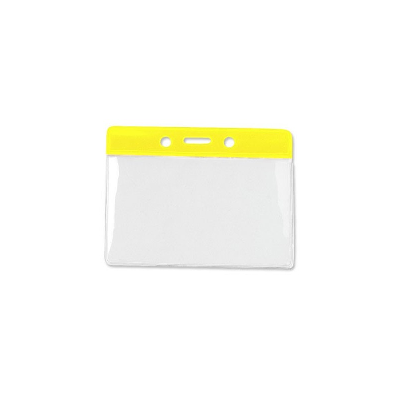 Porte-badge souple - Bandeau de couleurs - Formats variés pour salon, accueil visiteurs, badges_2