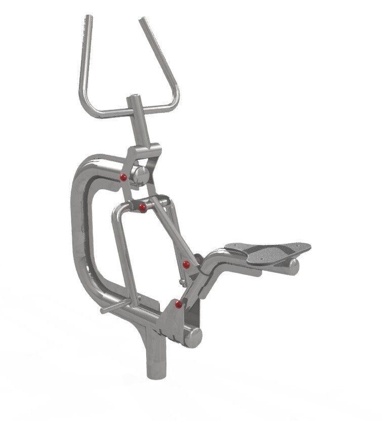 Station Cavalcade ou Cavalier en acier inoxydable - Référence SCAV - Equipement de fitness extérieur conforme NF EN 16630 : 2015_2