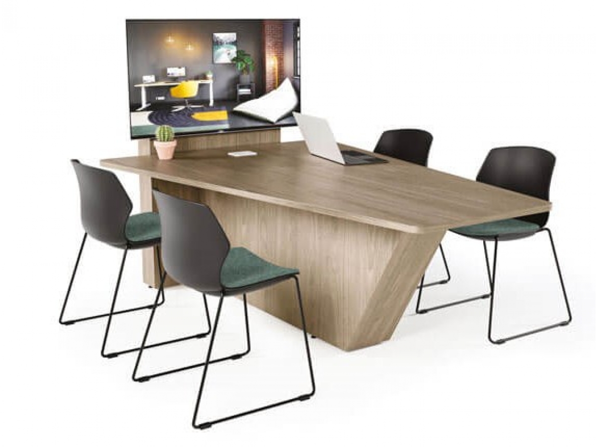 Table connectée multimédia HUB - modèle bas ou haut avec options technologiques avancées_2