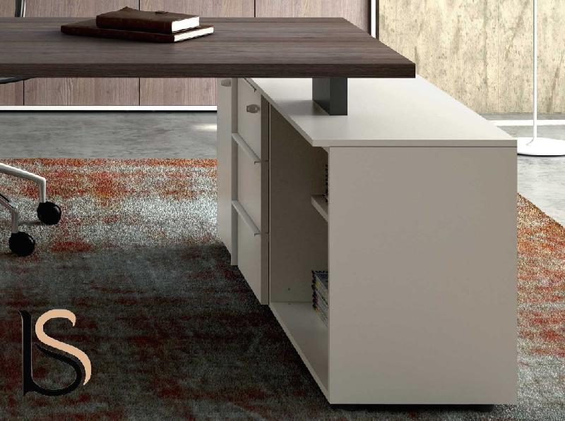 Bureau de direction sur crédence Pigreco - MARTEX - 140, Noyer canaletto, Droite_2