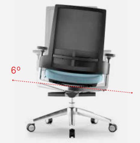 Fauteuil ergonomique de bureau 3.60 avec assise flottante pour améliorer la courbure lombaire et confort certifié_2