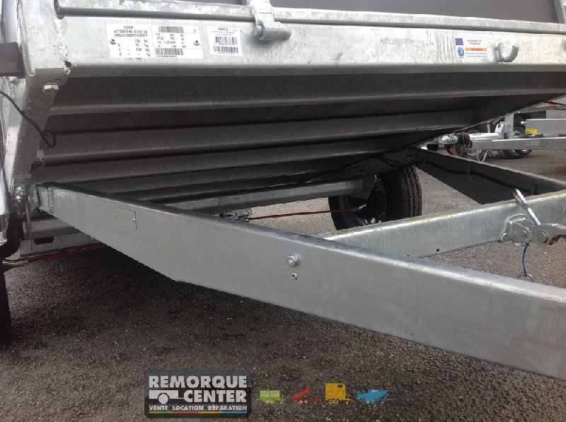 Remorque polyvalente renforcée en bois Lider - 1 essieu freiné - PTAC : 750 Kg - 251 x 133 cm - Reference -FOURGON_C700 ALU_2