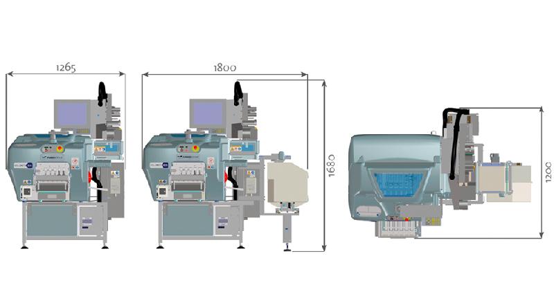 Système compact pour emballages et étiquetage Elixa 24 Libra