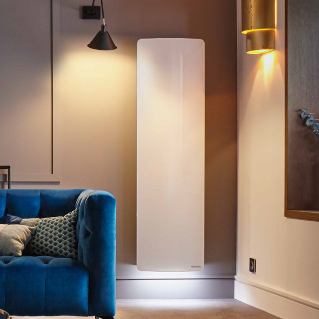 Radiateur connecté Divali vertical 1000W blanc carat - Atlantic - 507616_2