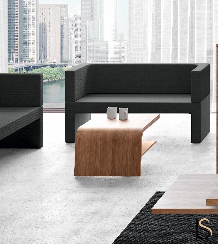 Table basse design Larus - Dellarovere - Noyer_2