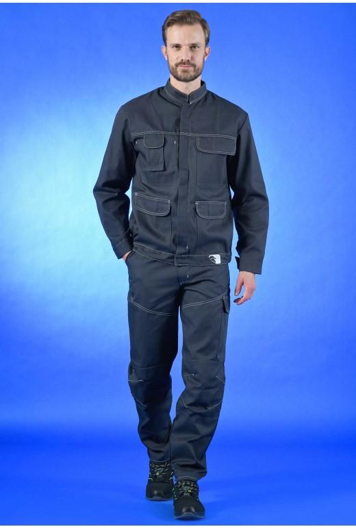 Blouson new generation réf. 436*cp5 - col officier, multipoches, ceinture élastiquée - Marine, Beige, Gris Acier, Charcoal_2