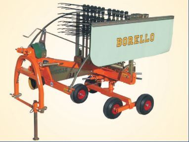 Abimac Borello 3.8 S - Andaineur rotatif - 3,80 m de largeur de travail - Châssis directeur et essieu tandem basculant_2